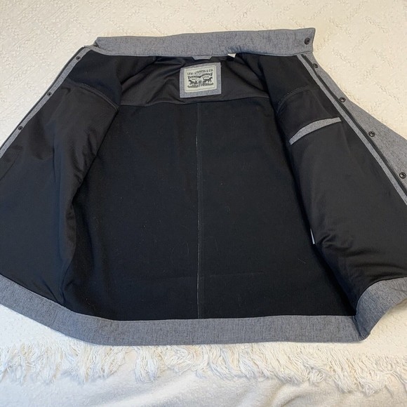 LEVIS Mens XL Soft Shell Trucker Jacket Microfleece Breathable Water Resistant - Picture 4 of 12